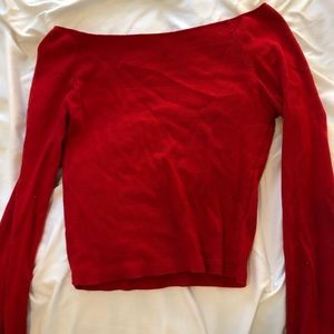 Brandy Melville red long sleeve